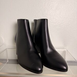 Black Pointed Toe Ankle Boots